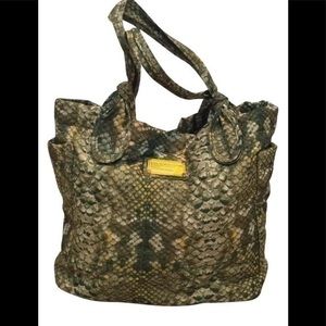 Marc by Marc Jacobs nylon snake print tote